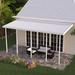 Heritage Patios 144" D Slope Patio Awning in, Polyester in White | 120 H x 264 W x 144 D in | Wayfair H1P252006701222