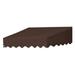 IDM Worldwide 4' W x 4' D Manual Slope Door Awning Wood in Brown | 21 H x 48 W x 50 D in | Wayfair 3020912