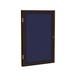 Ghent Enclosed Bulletin Board Wood/Fabric in Brown | 24 H x 24 W x 2.25 D in | Wayfair PN12418F-93