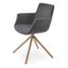 sohoConcept Bottega Metal Solid Back Arm Chair Upholstered/Metal in Black | 31.8 H x 24 W x 22.8 D in | Wayfair BO1006-1