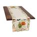The Holiday Aisle® Adamson Floral Halloween Table Runner Plastic in Gray/Orange/White | 15 D in | Wayfair BE17F504621D45969566B30F1BFAB53A