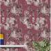 Ophelia & Co. Kidd Textured Classic 33' L X 21" W Floral & Botanical Wallpaper Roll in Red/Gray | 21 W in | Wayfair