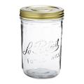 Le Parfait Familia Wiss Terrines Wide Mouth French Glass 4 Piece Canning Jar Set Glass | 7 H x 4.25 W x 4.25 D in | Wayfair LPFTZ-1010