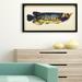 Longshore Tides Arowana by Alex Zeng - Picture Frame Graphic Art Print on Paper in Blue/Brown/Yellow | 17 H x 33 W x 1.4 D in | Wayfair