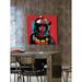 Marmont Hill 'Astro Ii' by Josh Ruggs Painting Print on Wrapped Canvas Metal in Black/Blue/Red | 40 H x 40 W x 1.5 D in | Wayfair