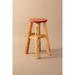 Millwood Pines Kiara Bar & Counter Stool Wood in Brown/Red | 30 H x 14 W x 20 D in | Wayfair 8FD02A5E57CC427D9C9188986B4BB862