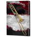 Menaul Fine Art 'Jazz Trombone' by Scott J. Menaul Graphic Art on Wrapped Canvas in Gray | 24 H x 16 W x 1.5 D in | Wayfair 724131672683men-620-V