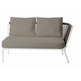 OASIQ Yland 52.94" Long Single Chaise w/ Cushions Metal in White | 27.13 H x 31.44 W x 52.94 D in | Outdoor Furniture | Wayfair 4001060303134-LS