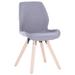 Wrought Studio™ Goshorn Modern Upholstered Dining Chair Upholstered in Gray | 34.9 H x 19.5 W x 21.5 D in | Wayfair