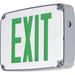Progress Lighting Polycarbonate LED Exit Sign Polycarbonate in Gray/White | 8.5 H x 12.5 W x 2.5 D in | Wayfair PEWLE-DG-30