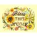 Oopsy Daisy Bless This Home by Katie Daisy Painting Canvas Art Canvas in Brown/Green/Yellow | 14 H x 18 W x 1.5 D in | Wayfair NB45799