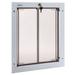 PlexiDor Performance Pet Door/Door Mount, Steel in Gray/White | 15.5 H x 13.75 W x 1.75 D in | Wayfair PD DOOR MD WH