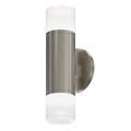 SONNEMAN ALC™ Two-Sided 2-Light LED Armed Sconce Glass/Metal in Black/Gray/White | 10.75 H x 4.25 W x 3 D in | Wayfair 3053.13-GN25-GN25