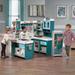 Step2 kids Grand Walk In Kitchen Plastic Wood Kitchen Set Manufactured Wood in Blue/Brown/Green | 47 H x 50 W x 33 D in | Wayfair 7948KR