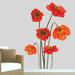 Red Barrel Studio® Poppies Printed Wall Decal redVinyl | 60 H x 42 W in | Wayfair 9D18D41AE25E4A28B82CB5A541EF9DD2
