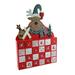 The Holiday Aisle® Moose Advent Calendar Countdown to Christmas Wood in Brown | 16 H x 11 W x 3 D in | Wayfair THDA9199 43988623