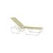 Tropitone Millennia EZ Span™ 82.5" Long Reclining Single Chaise Lounge Metal in White | 42 H x 27.5 W x 82.5 D in | Outdoor Furniture | Wayfair