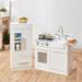 Teamson Kids Little Chef Charlotte Modern Play Kitchen Manufactured Wood in White/Brown | 31.88 H x 41.61 W x 11.81 D in | Wayfair TD-12302WR