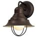 Minka Lavery 1-Light Outdoor Barn Light Aluminum/Metal in Brown/Gray | 10.25 H x 8.25 W x 8.5 D in | Wayfair 71167-91