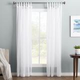 Wayfair Basics® Sheer Tab Top Curtain Panel Polyester in White | 95 H in 8C0F7BDF4DDA4CCFAEF7FE7B92C7FAD6