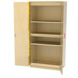 Wood Designs Stationary Classroom Closet Wood in Brown/White | 72 H x 36 W x 24 D in | Wayfair 990701
