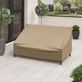 Sol 72 Outdoor™ Patio Furniture Cover for Outdoor Loveseats in Black/Brown | 35 H x 70 W x 38 D in | Wayfair 1D6FAA69B10F4971BF99A01345C88C05