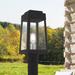 Lark Manor™ Antionetta 1 -Light 15.25" H Hardwired Lantern Head Brass/Metal in Black | 15.25 H x 6.25 W x 6.25 D in | Wayfair