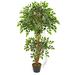 Charlton Home® 42.5" Artificial Ficus Tree in Pot Silk/Plastic | 48 H x 13 W x 13 D in | Wayfair 05839F3B605F4B05BDEECAC79B0509C2