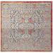 Gray/Red 79 x 0.08 in Indoor Area Rug - World Menagerie Younes Oriental Cream/Gray/Red Area Rug Polyester/Cotton | 79 W x 0.08 D in | Wayfair