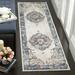 Blue 27 x 0.31 in Indoor Area Rug - World Menagerie Fitzhugh Oriental Light Gray/Area Rug Polyester | 27 W x 0.31 D in | Wayfair