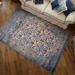 Blue 96 x 0.25 in Area Rug - World Menagerie Karli Oriental Area Rug Polypropylene | 96 W x 0.25 D in | Wayfair 79C0BC6B36324837A45BA359FFDE65B6