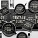 Creative Converting Vintage Dude Party Supplies Kit in Black | Wayfair DTC5567C2A