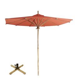 ZEW Inc 85.8" x 85.8" Market Umbrella, Bamboo in Orange | Wayfair AC-151-0-01