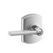 Schlage Latitude Privacy Leverset w/ Greenwich Rosette in Gray | 6.8 H x 5.7 W x 4 D in | Wayfair F40LAT625GRW