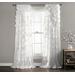 Riley White Window Curtain Single 54x84 - Lush Decor C24157P14-000