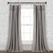 Lydia Ruffle Window Curtain Panels Gray Set 40x84 - Lush Decor 16T002455