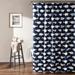 Whale Shower Curtain Navy 72x72 - Lush Decor C41918P15-000