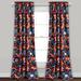 Pixie Fox Room Darkening Window Curtain Navy Set 52x84+2 - Half Moon 16T001679