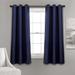 Absolute Blackout Window Curtain Panels Navy 76X63 Set Each 38x63 - Lush Decor 16T003389