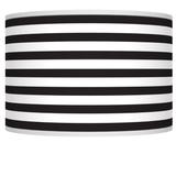 Black Horizontal Stripe Giclee Shade 12x12x8.5 (Spider)