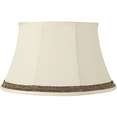 Creme Shade with Black and Gold Trim 13x19x11 (Spi...