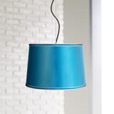 Possini Euro 16" Wide Satin Turquoise Shade Pendant Light