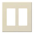 Lutron 17737 - VWP-2R-LA VAREO WALLPLATE 2GNG RECEPT LIGHT ALMOND Wall Plates