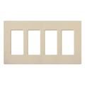 Lutron 47562 - SC-4-ST SATIN COLOR 4-GANG WALLPLATE STONE Wall Plates