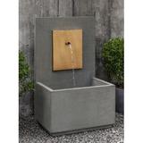 Campania International MC Series Concrete Fountain | 40 H x 17.5 W x 25 D in | Wayfair FT-332/CS-AL
