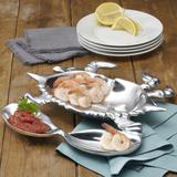 Wilton Armetale Sea Life Crab Divided Serving Dish, 12.77-Inch-by-12.5-Inch, Silver Aluminum in Gray | 2.5 H x 12.5 W in | Wayfair 356161