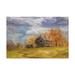 August Grove® 'Barn at the Edge of Antietam' Acrylic Painting Print on Wrapped Canvas Metal in Brown/Gray/Yellow | 22 H x 32 W x 2 D in | Wayfair