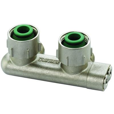 Flamco Umlenkstück Eck E2/50 G 3/4" Innengewinde x G 3/4" Außengewinde Messing vernickelt mit Konus Image