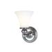 Darby Home Co Eisenhauer 1 - Light Armed Sconce Glass/Metal in Gray | 10.25 H x 6 W x 6 D in | Wayfair C22A129446874A4CBDAE5FE17FB41957
