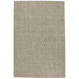 Brown 0.375 in Indoor Area Rug - Corrigan Studio® Haslingden Geometric Handmade Wool Sand Area Rug Wool | 0.375 D in | Wayfair